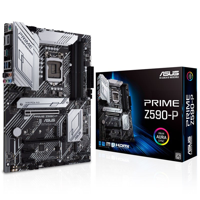 Купить ASUS PRIME Z590-P - Motherboard - ATX - LGA1200-Sockel - Z590 - USB-C Gen1, USB 3,2 Gen 1, USB 3,2 Gen 2, USB-C Gen 2x2 - 2,5 Gigabit LAN - Onboard-Grafik (CPU erforderlich) - HD Audio (8-Kanal) (90MB16I0-M0EAY0) в магазине wardena.ru