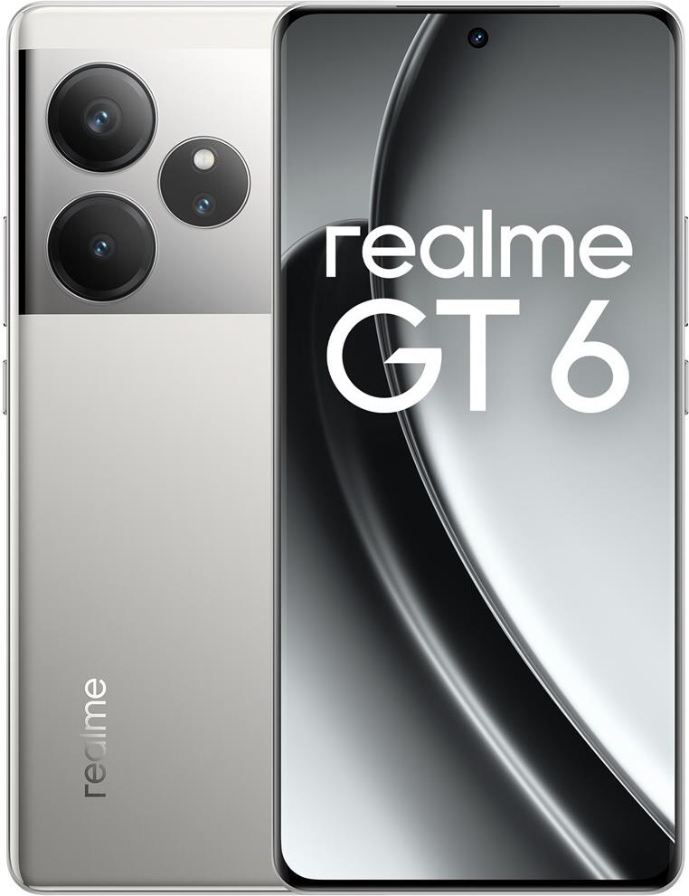 Купить realme GT 6 17,2 cm (6.78") Dual-SIM Android 14 5G USB Typ-C 12 GB 256 GB 5500 mAh Silber в магазине wardena.ru