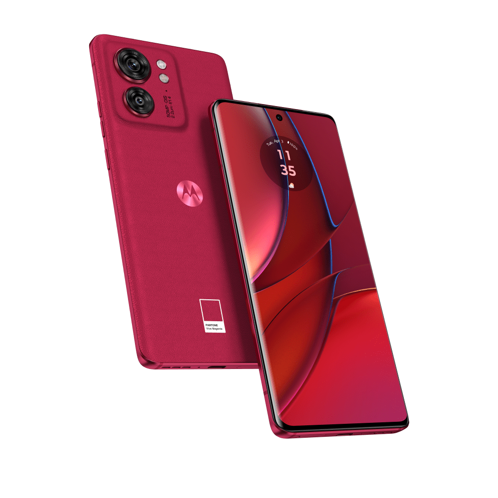 Купить Motorola Edge 40 - 5G Smartphone - Dual-SIM - RAM 8GB / Interner Speicher 256GB - pOLED-Display - 16,60cm (6,55") - 2400 x 1080 Pixel (144 Hz) - 2 x Rückkamera 50 MP, 13 MP - front camera 32 MP - Viva Magenta (PAY40045SE в магазине wardena.ru