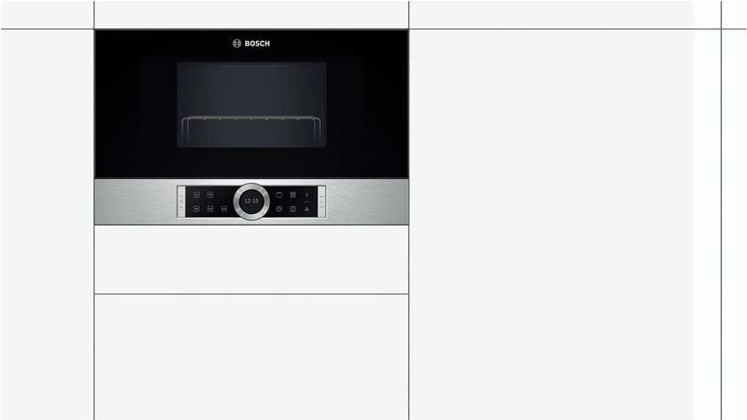 Купить Bosch Serie | 8 BEL634GS1 - Mikrowellenofen mit Grill - eingebaut - 21 Liter - 900 W - rostfreier Edelstahl в магазине wardena.ru
