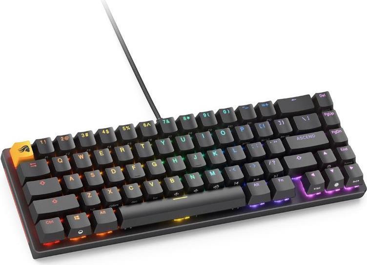 Купить Glorious GMMK 2 Compact Tastatur - Fox Switches, US-Layout, schwarz (GLO-GMMK2-65-FOX-B) в магазине wardena.ru