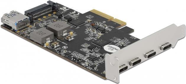 Купить Delock - USB-Adapter - PCIe 3.0 x4 Low-Profile - USB-C 3,2 Gen 2 x 4 + USB 3,2 Gen 2 (intern) x 1 (90059) в магазине wardena.ru