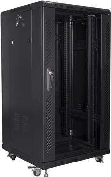 Купить Lanberg FF01-6622-12B Rack 22U Freistehendes Gestell Schwarz (FF01-6622-12B) в магазине wardena.ru