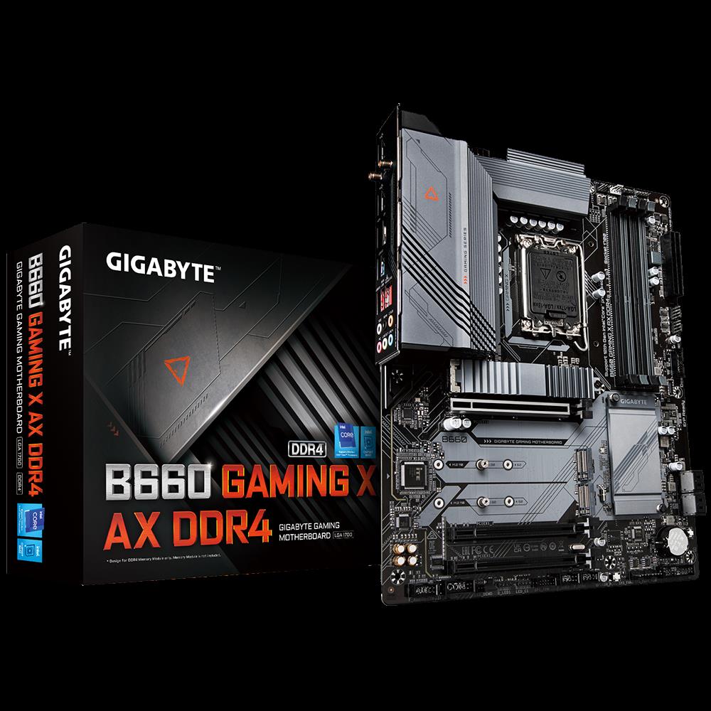 Купить Gigabyte B660 GAMING X AX DDR4 - Intel - LGA 1700 - Intel® Celeron® - Intel® Core™ i3 - Intel Core i5 - Intel Core i7 - Intel Core i9 - Intel® Pentium® - DDR4-SDRAM - 128 GB - DIMM (B660 GAMING X AX DDR4) в магазине wardena.ru