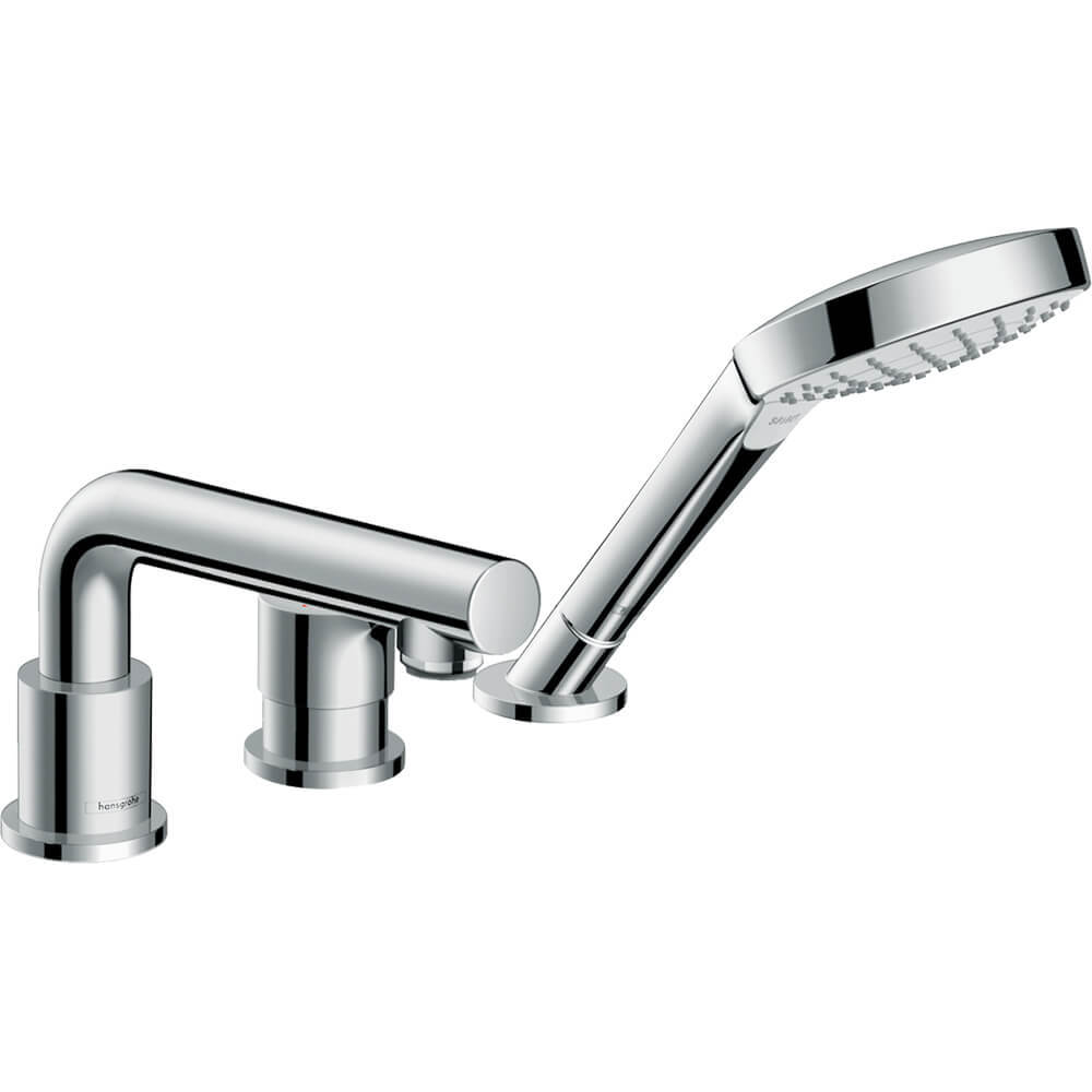 Купить Hansgrohe Talis S Смеситель однорычажный на край ванны на 3 отверстия хром 72416000 в магазине wardena.ru