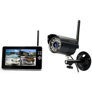 Купить Technaxx 4260101737953 TX-28 Easy Security Kamera Set mit Aufnahmefunktion (17,8 cm (7" ) LCD-Display, CMOS Sensor) schwarz (4433) в магазине wardena.ru