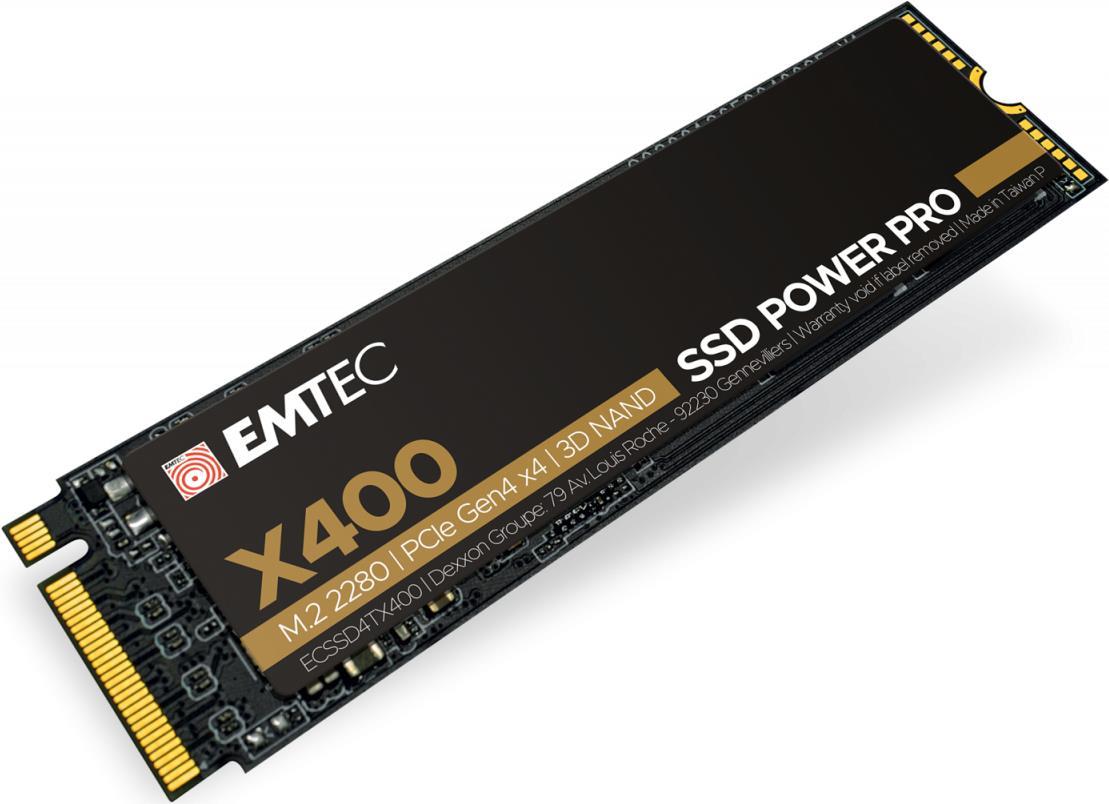 Купить Emtec X400 M.2 2000 GB PCI Express 4.0 3D NAND NVMe (ECSSD1000GX400) в магазине wardena.ru
