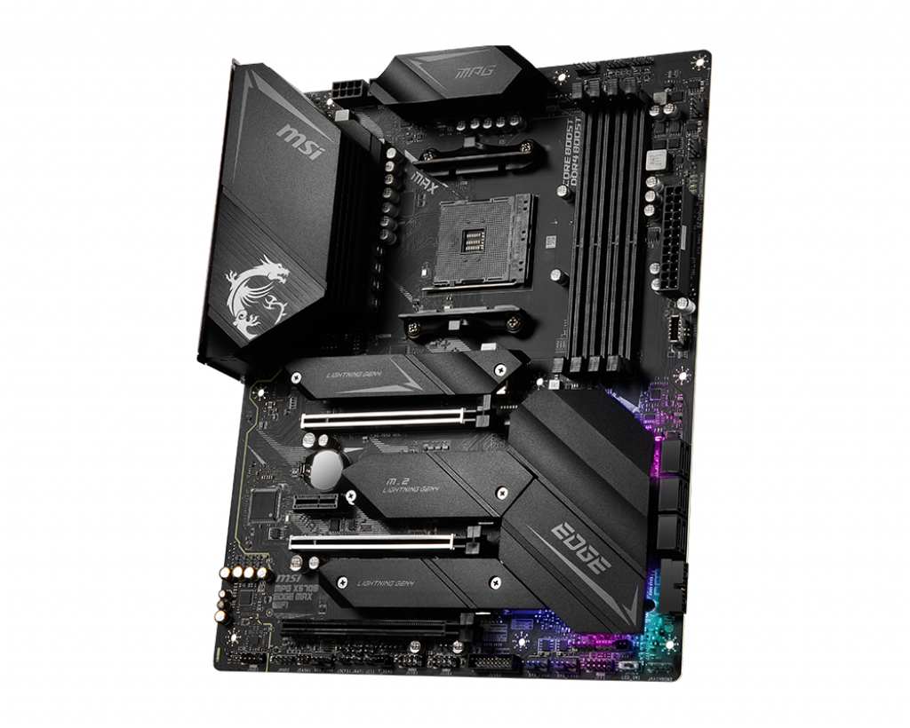 Купить MSI MPG X570S EDGE MAX WIFI - Motherboard - ATX - Socket AM4 - AMD X570 Chipsatz - USB-C Gen2, USB 3.2 Gen 1, USB 3.2 Gen 2 - 2.5 Gigabit LAN, Wi-Fi, Bluetooth - Onboard-Grafik (CPU erforderlich) - HD Audio (8-Kanal) (7D53-003R) в магазине wardena.ru