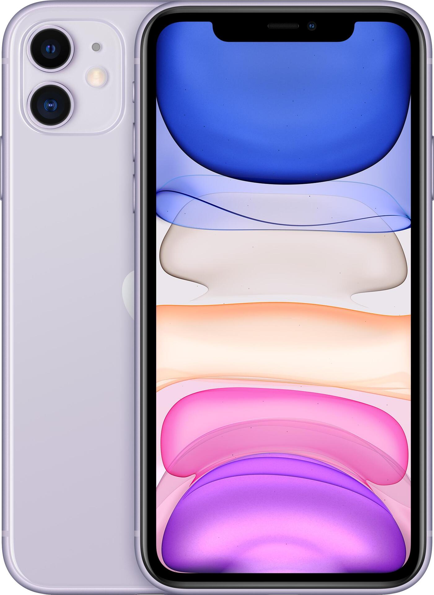 Купить Apple iPhone 11 - Smartphone - Dual-SIM - 4G Gigabit Class LTE - 128GB - GSM - 6.1" - 1792 x 828 Pixel (326 ppi (Pixel pro" )) - Liquid Retina HD display (12 MP Vorderkamera) - 2 x Rückkamera - lila (MHDM3ZD/A) в магазине wardena.ru