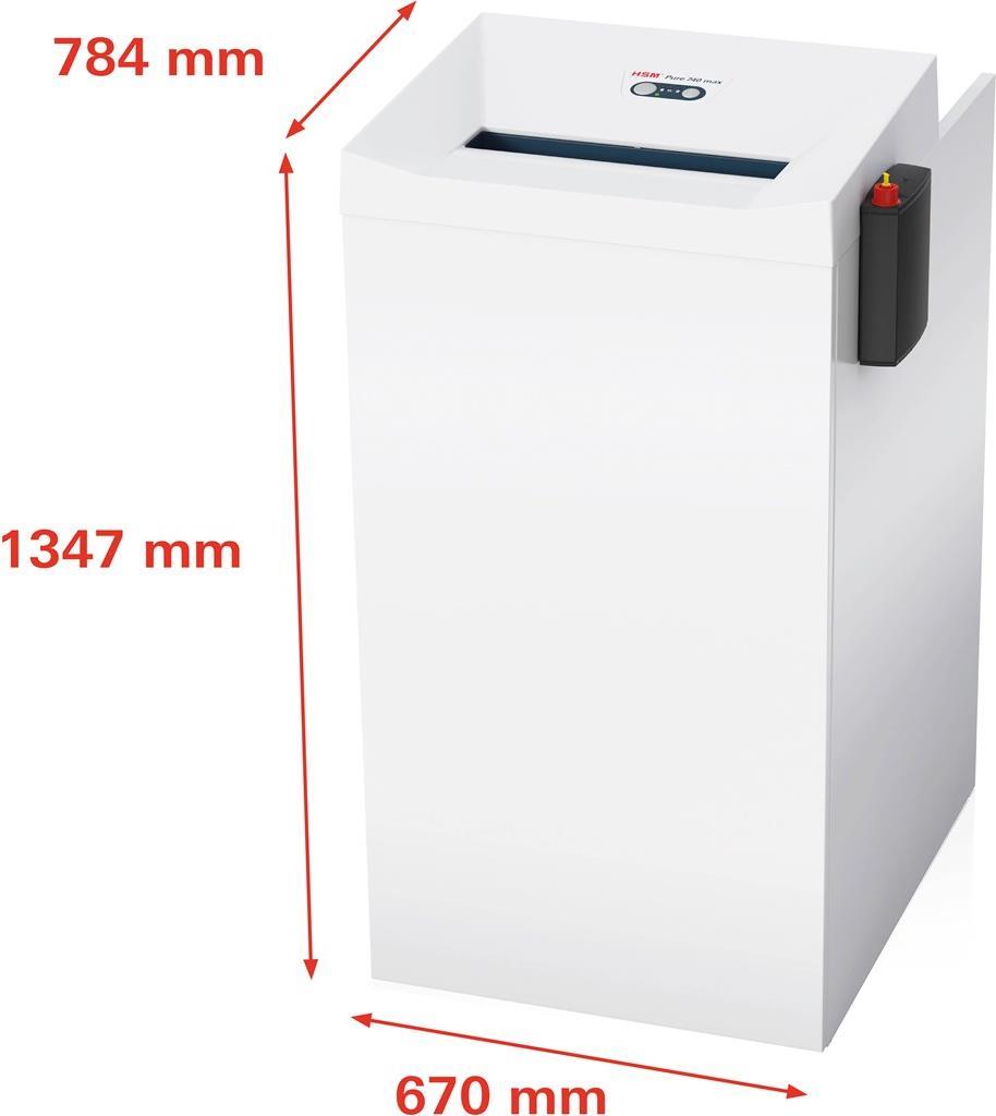 Купить HSM Aktenvernichter PURE 740 max, 4,5 x 30 mm Schnittleistung: 20-22 Blatt (80 g/qm), Sicherheitsstufe: - 1 Stück (2373111X) в магазине wardena.ru
