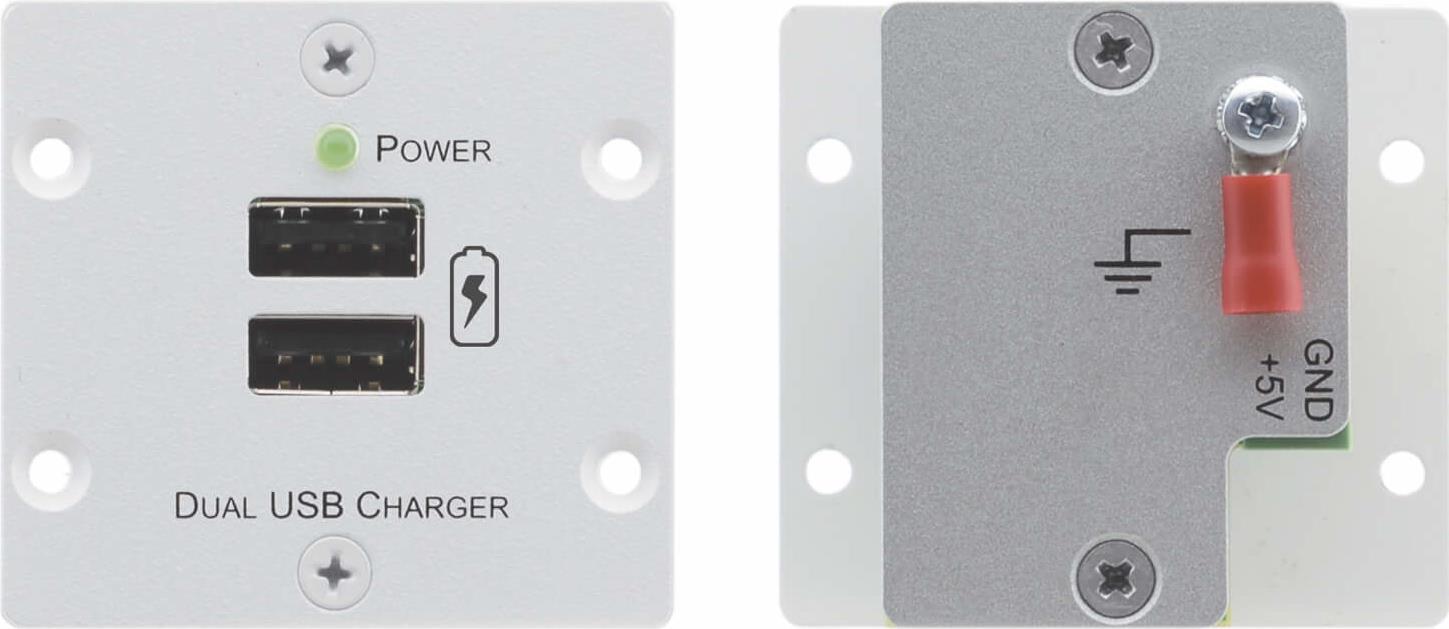 Купить Kramer W-2UC - Befestigungsplatte - USB X 2 - Grau (80-80228190) в магазине wardena.ru