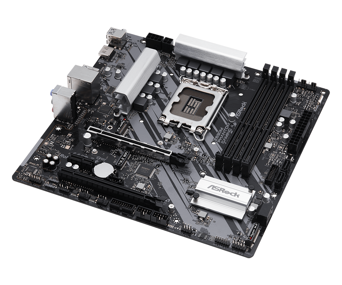 Купить ASRock Z690 Phantom Gaming 4 - Motherboard - ATX - LGA1700-Sockel - Z690 Chipsatz - USB-C Gen2, USB 3.2 Gen 1, USB 3.2 Gen 2, USB-C Gen 2x2 - Gigabit LAN - Onboard-Grafik (CPU erforderlich) - HD Audio (8-Kanal) (90-MXBHJ0-A0UAYZ) в магазине wardena.ru