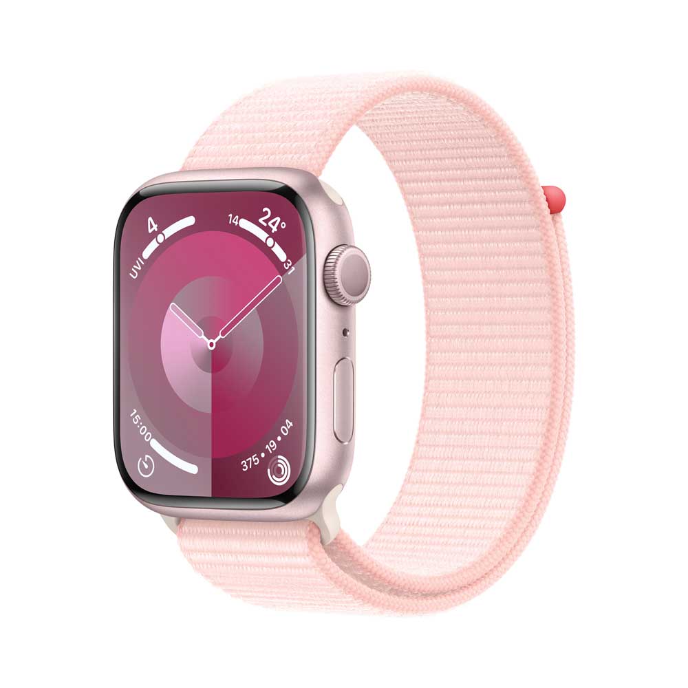 Купить APPLE Watch Series 9 GPS 45mm Pink Aluminium Case with Light Pink Sport Loop (MR9J3QF/A) в магазине wardena.ru