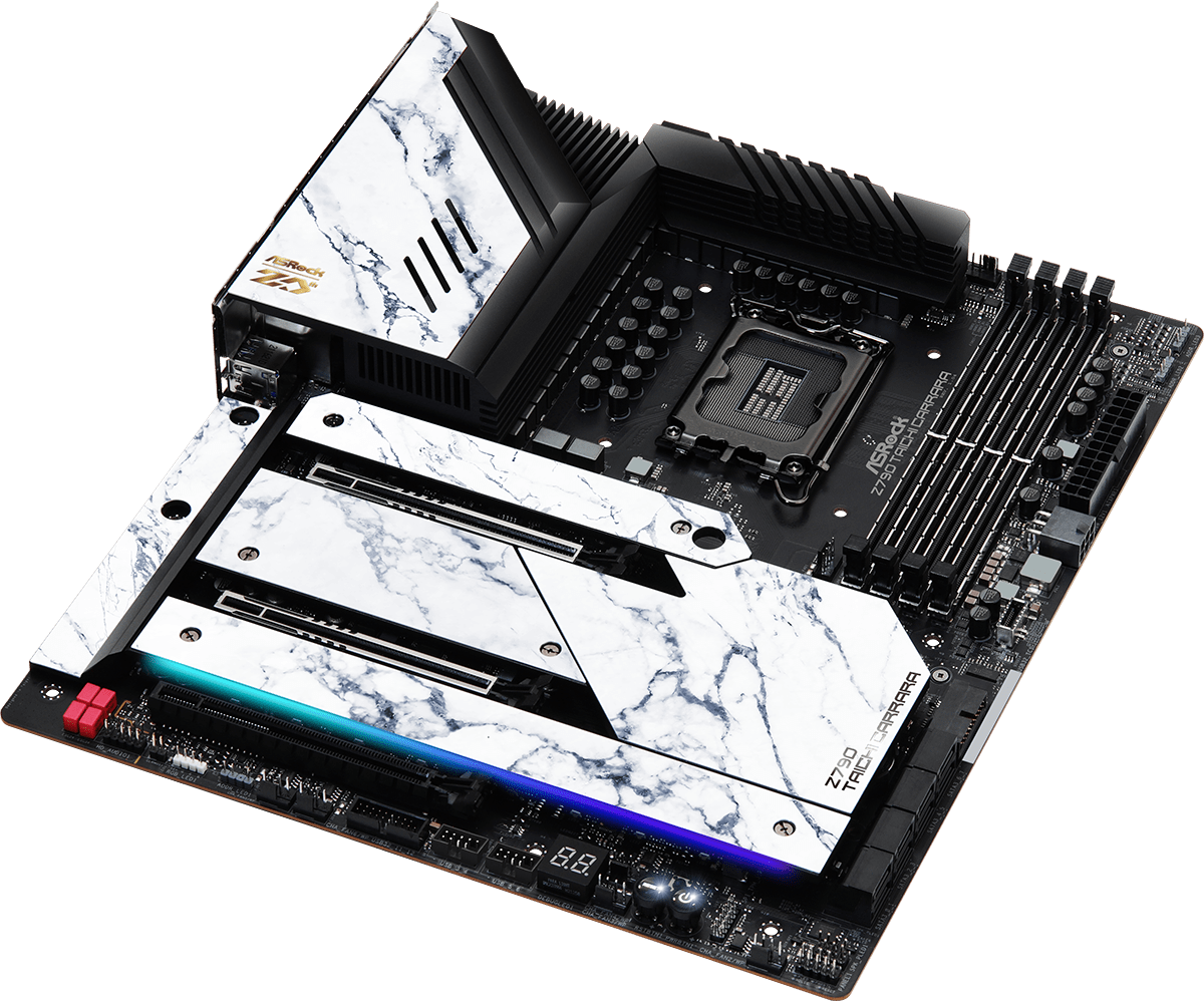 Купить Asrock Z790 Taichi Carrara - Intel - LGA 1700 - Intel® Core™ i5 - Intel® Core™ i7 - Intel® Core™ i9 - DDR5-SDRAM - 128 GB - DIMM (90-MXBKK0-A0UAYZ) в магазине wardena.ru