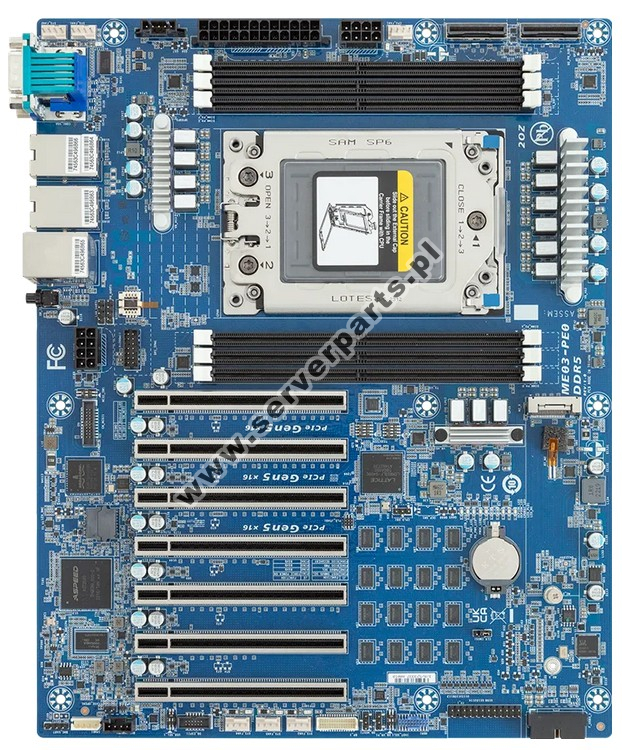 Купить Motherboard Gigabyte ME03-PE0 SoC SP6 AMD EPYC 8004 SATA M.2 DDR5 в магазине wardena.ru