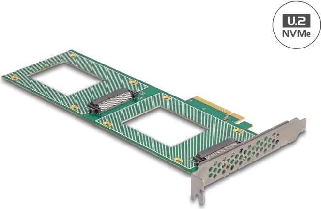 Купить Delock PCI Express 4.0 x8 Karte zu 2 x intern U.2 NVMe SFF-8639 - Bifurcation (LxB: 236 x 87 mm) (90151) в магазине wardena.ru