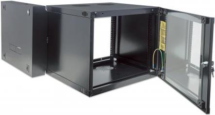 Купить Intellinet Double Section - Wandschrank - Schwarz, RAL 7021 - 6U - 48,3 cm (19") (713825) в магазине wardena.ru