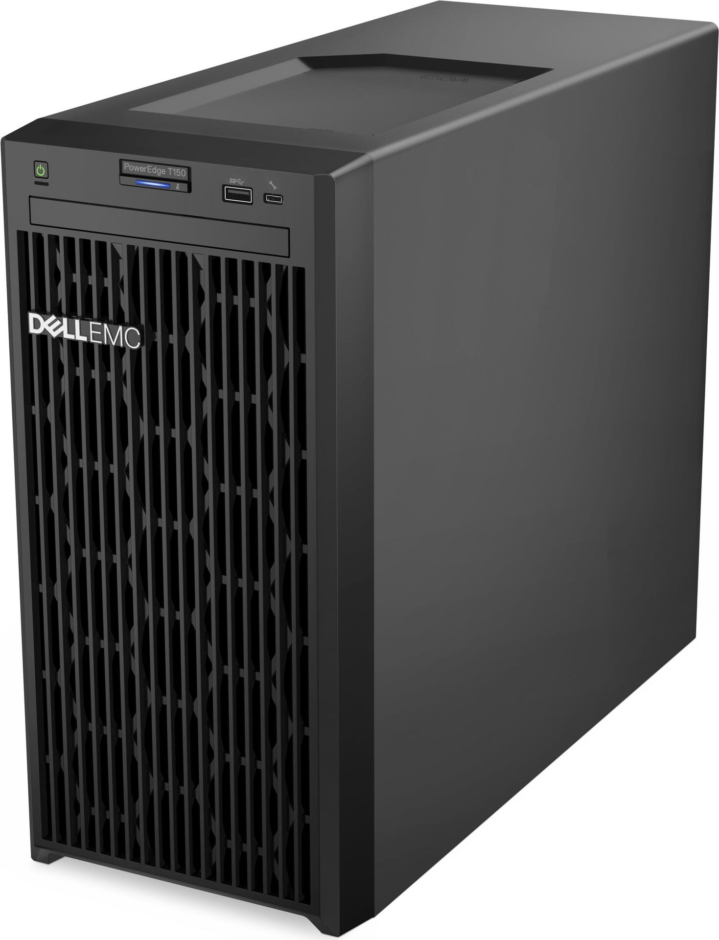 Купить Dell EMC PowerEdge T150 - Server - MT - 1-Weg - 1 x Xeon E-2314 / 2.8 GHz - RAM 16 GB - HDD 2 TB - Matrox G200 - GigE - kein Betriebssystem - Monitor: keiner - Schwarz - BTP - mit 3 Jahre Basis Vor-Ort (K4G47) в магазине wardena.ru