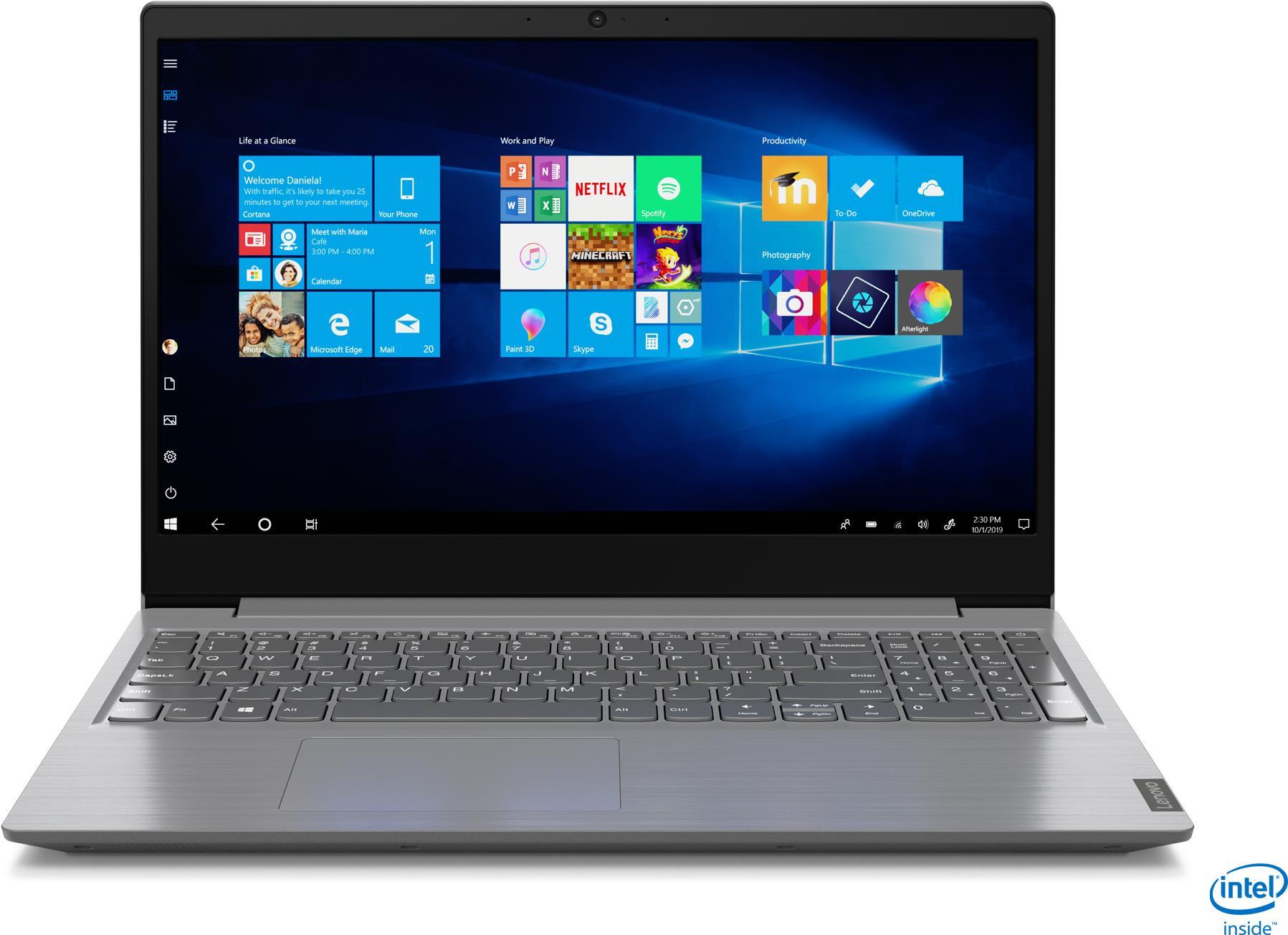 Купить Lenovo V15-IGL 82C3 - Celeron N4020 / 1,1 GHz - Win 10 Home 64-Bit - 8GB RAM - 256GB SSD NVMe - 39,6 cm (15.6") TN 1920 x 1080 (Full HD) - UHD Graphics 600 - Wi-Fi 5, Bluetooth - Iron Gray - kbd: Deutsch (82C30020GE) в магазине wardena.ru