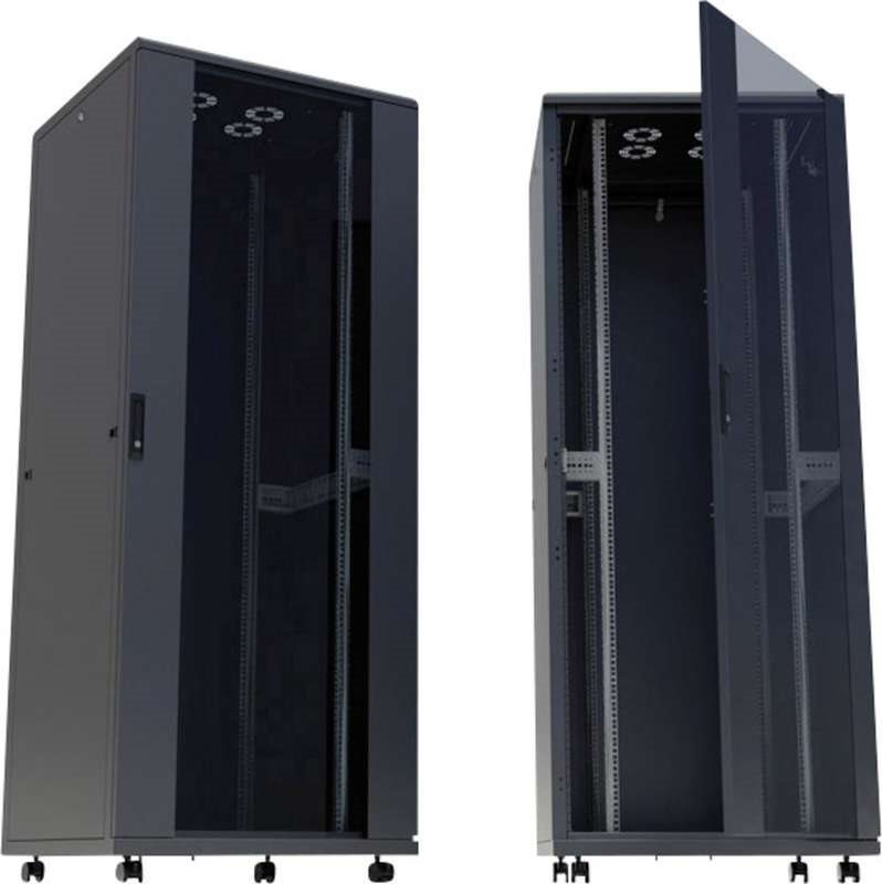 Купить Intellinet - Schrank - Schwarz, RAL 9005 - 26U - 48,3 cm (19") (713108) в магазине wardena.ru