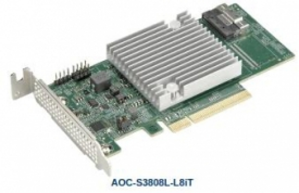 Купить RAID/HBA Card Supermicro AOC-S3808L-L8iT 122xHDD Broadcom SAS 3808 в магазине wardena.ru
