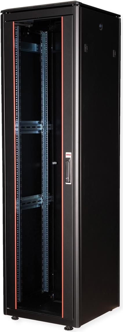 Купить ROLINE 19 Zoll Netzwerkschrank Pro 47 HE 600x600 BxT Glastür schwarz (26.21.0237) в магазине wardena.ru