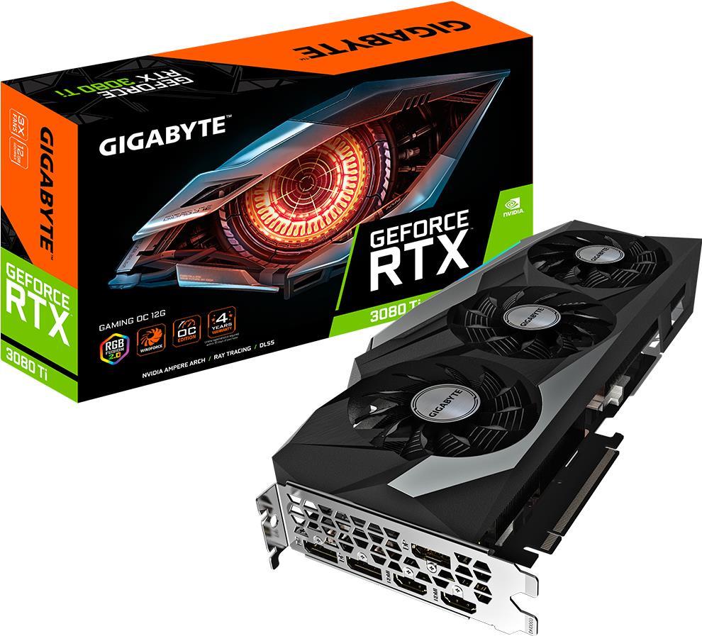 Купить Gigabyte GeForce RTX 3080 Ti GAMING OC 12G - Grafikkarten - GF RTX 3080 Ti - 12 GB GDDR6X - PCIe 4.0 x16 - 2 x HDMI, 3 x DisplayPort (GV-N308TGAMING OC-12GD) в магазине wardena.ru