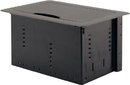 Купить Kramer TBUS-10XL - Installationskasten Netzwerkoberfläche - Schwarzes eloxiertes Aluminium (91-000037) в магазине wardena.ru