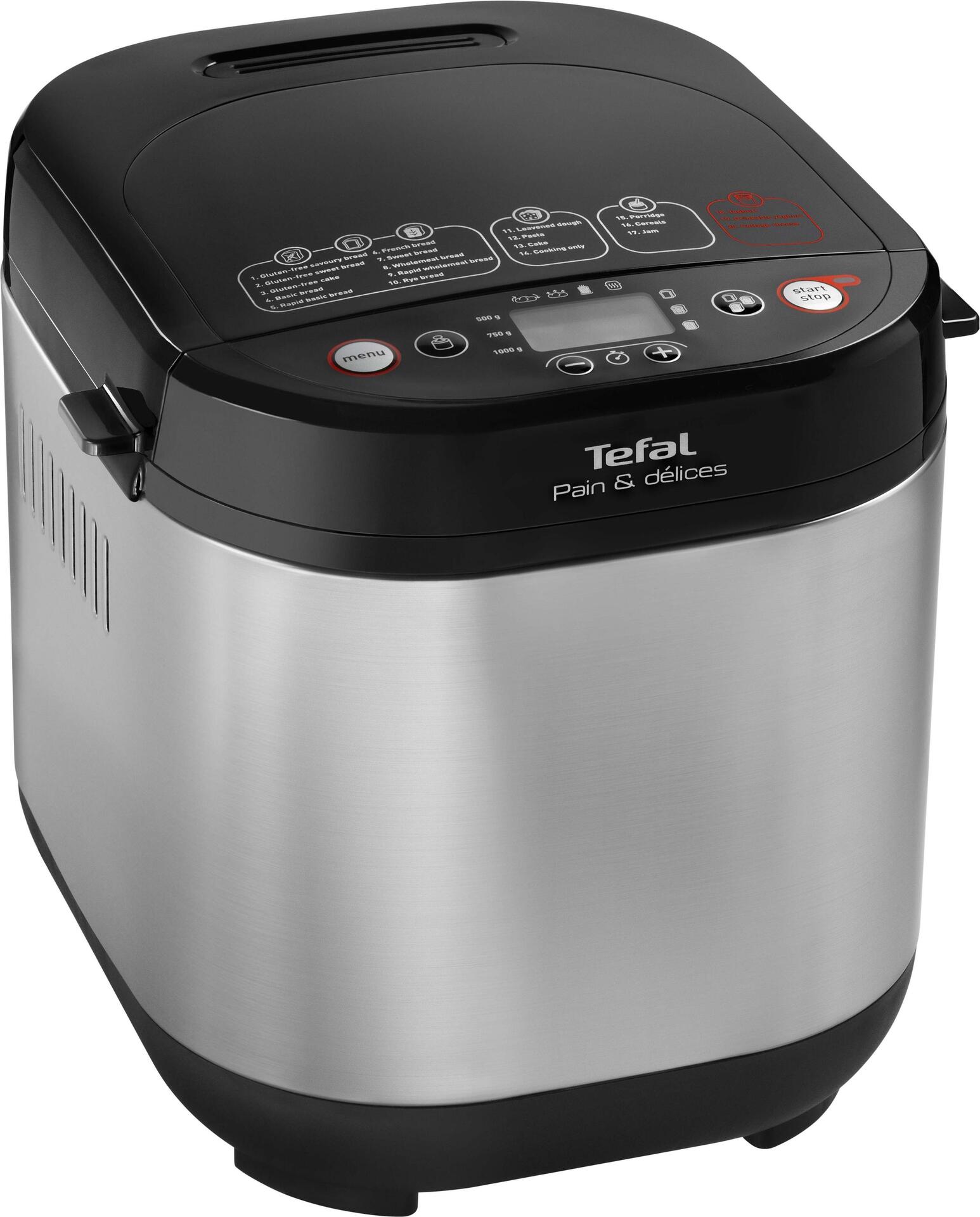 Купить Tefal Pain & Délice PF240E Brotbackmaschine 720 W Schwarz - Edelstahl (PF240E) в магазине wardena.ru