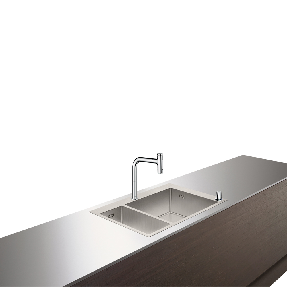 Купить Hansgrohe C71-F655-09 Кухонная комбинация 180/450 сталь 43206800 в магазине wardena.ru