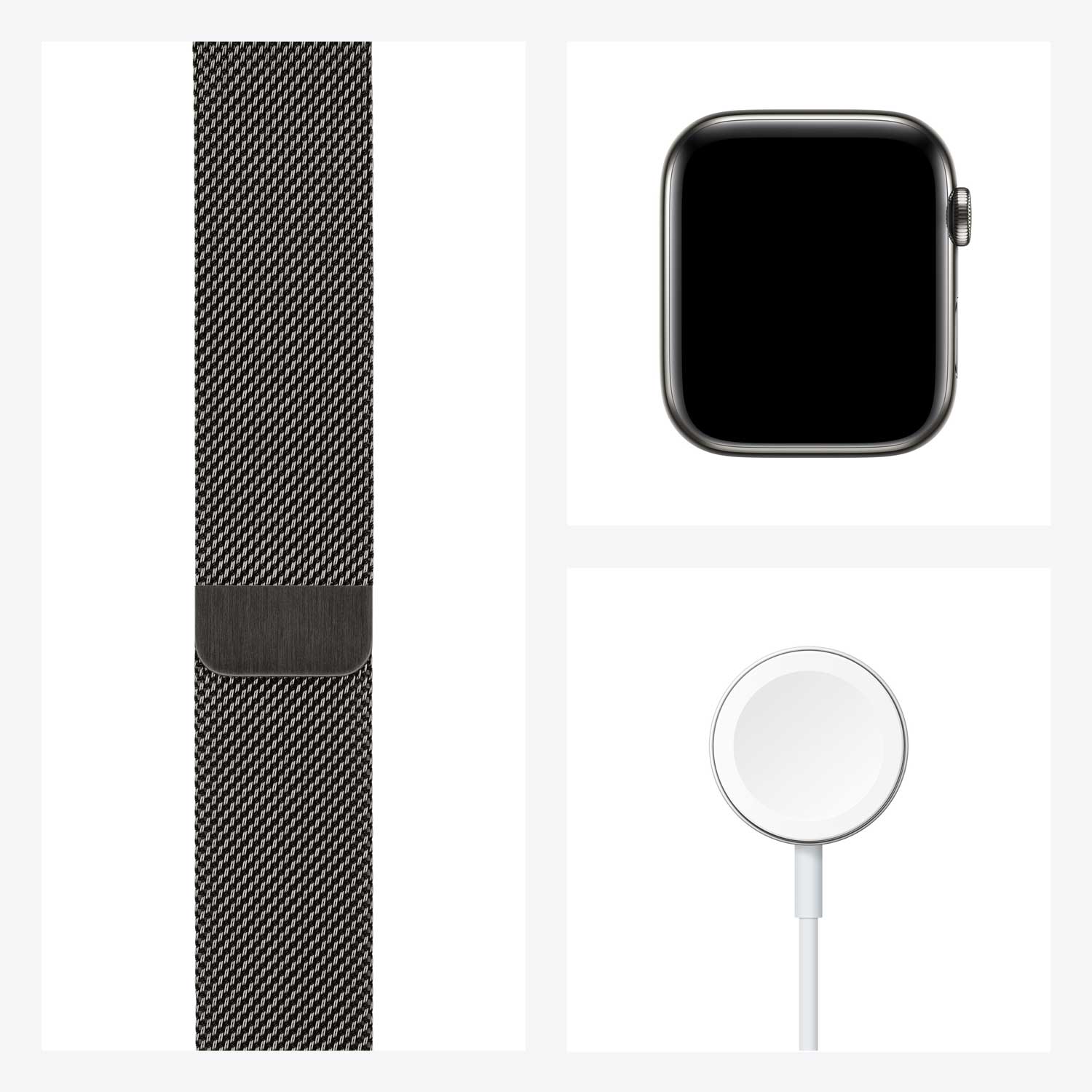 Купить Apple Watch Series 6 (GPS + Cellular) - 44 mm - Graphite Stainless Steel - intelligente Uhr mit Milanaise Armband - Edelstahl-Geflecht - Graphit - Handgelenkgröße: 150-200 mm - 32 GB - Wi-Fi, Bluetooth - 4G - 47.1 g (M09J3FD/A) в магазине wardena.ru