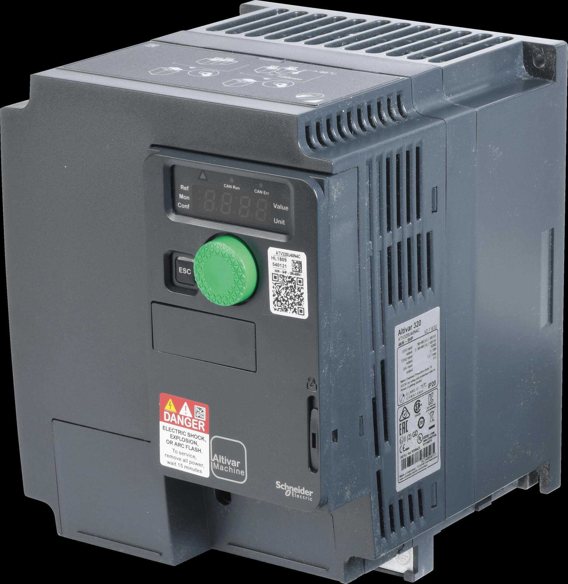 Купить APC Schneider 1 Stück - Schneider Electric Frequenzumrichter ATV320 4kW, 380-500V, 3-p A / 681039 (ATV320U40N4C) в магазине wardena.ru