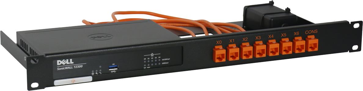 Купить Rackmount.IT RM-SW-T4 - Netzwerk-Einrichtung - Rack montierbar - Jet Black, RAL 9005 - 1U - 48.3 cm (19") - für SonicWall TZ300, TZ400 в магазине wardena.ru