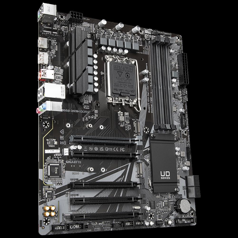 Купить Gigabyte B660 DS3H DDR4 - Intel - LGA 1700 - Intel® Celeron® - Intel® Core™ i3 - Intel Core i5 - Intel Core i7 - Intel Core i9 - Intel® Pentium® - DDR4-SDRAM - 128 GB - DIMM (B660 DS3H DDR4) в магазине wardena.ru