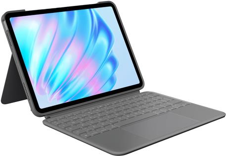 Купить Logitech Combo Touch - Tastatur und Foliohülle - mit Trackpad - hintergrundbeleuchtet - Apple Smart connector - QWERTY - Spanisch - Oxford Gray - für Apple 11-inch iPad Air (M2); 13-inch iPad Air (M2) (920-012632) в магазине wardena.ru