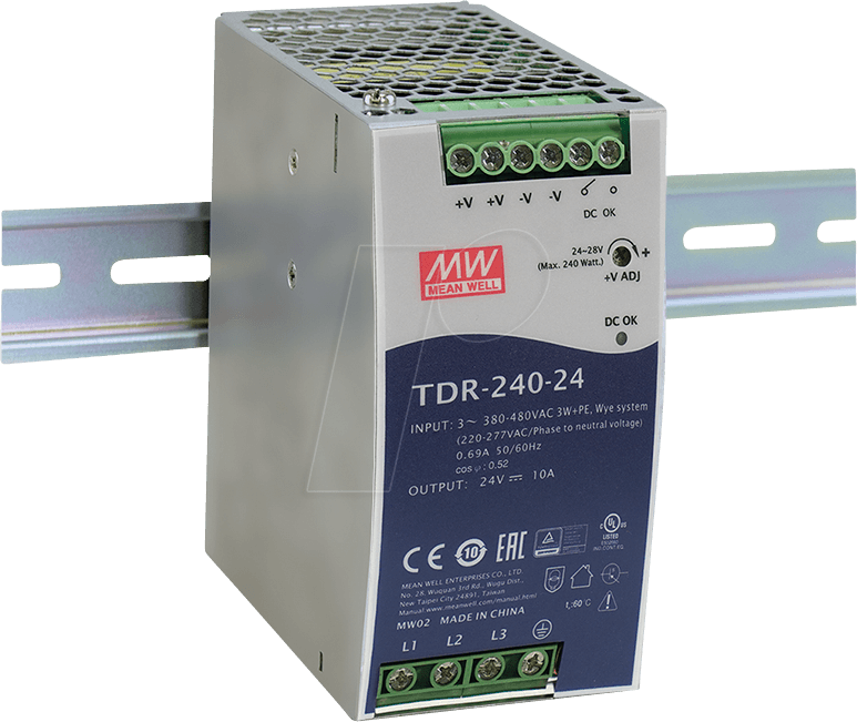 Купить MEAN WELL TDR-240-48 Netzteil & Spannungsumwandler (TDR-240-48) в магазине wardena.ru