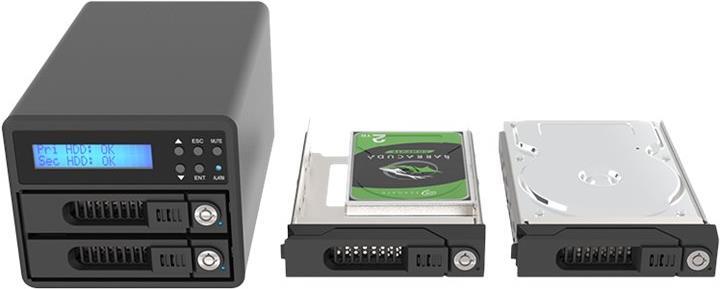 Купить RaidSonic HDD Acc RAIDON 2x SATA 3.5"/2.5" zu 1x USB 3.1 (GR3680-BA31) в магазине wardena.ru