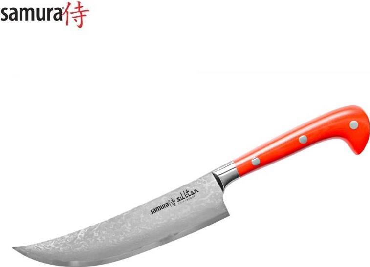 Купить Samura SULTAN Universal-Küchenmesser 159 mm aus AUS 10 Damaststahl 61 HRC (67 Lagen) (SU-0086DBR) в магазине wardena.ru
