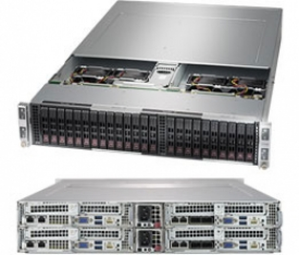 Купить Server Twin Supermicro SYS-2028BT-HTR+ • 217BHQ+-R2K22BP • X10DRT-B+ • BigTwin в магазине wardena.ru