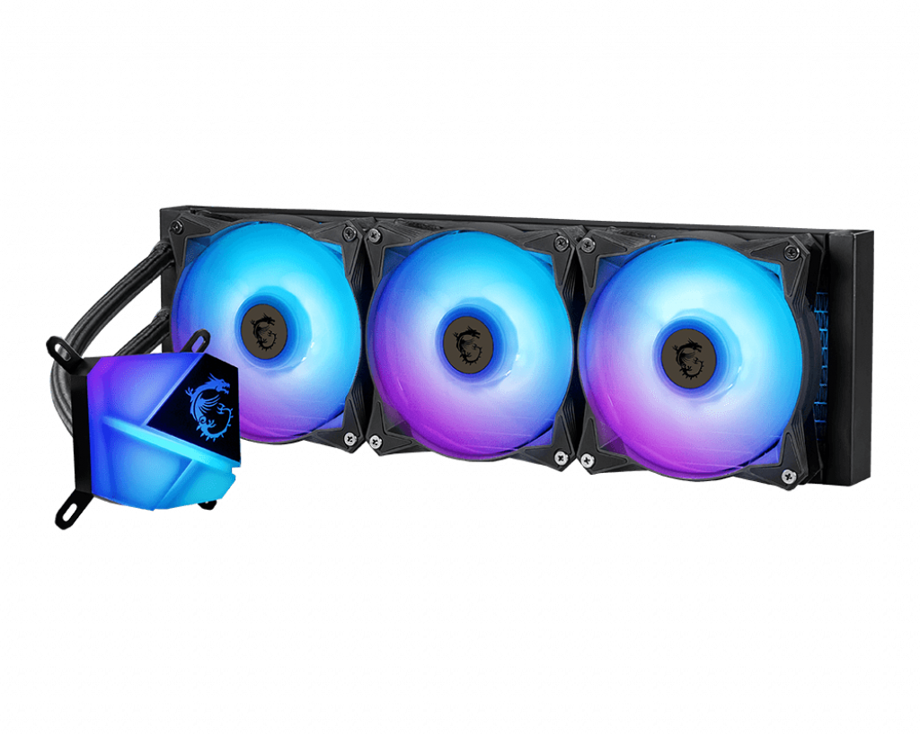 Купить MSI MPG CORE LIQUID C360 - Prozessor-Flüssigkeitskühlsystem - Kühlergröße: 360 mm - (für: LGA1156, AM2, AM2+, LGA1366, AM3, LGA1155, AM3+, LGA2011, FM1, FM2, LGA1150, FM2+, LGA2011-3, LGA1151, AM4, LGA2066, LGA1200, LGA1 (306-7ZW2R31-813) в магазине wardena.ru