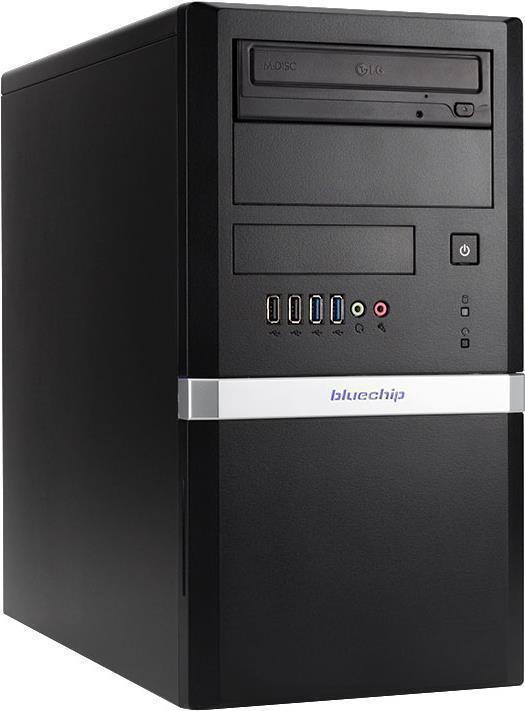 Купить bluechip BUSINESSline T3200 - MT - Pentium Gold G6400 / 4 GHz - RAM 4GB - SSD 250GB - NVMe - DVD-Writer - UHD Graphics 610 - GigE - Win 10 Pro 64-Bit - Monitor: keiner - Schwarz - BTO (556296) в магазине wardena.ru