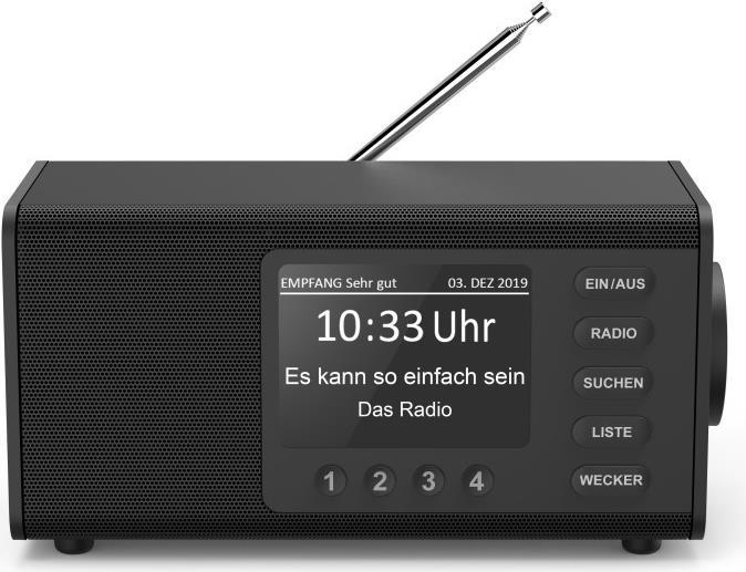 Купить Hama DR1000DE Persönlich Digital Schwarz (00054897) в магазине wardena.ru