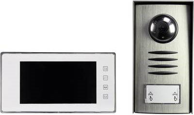 Купить Sygonix SY-3313340 Video-Türsprechanlage Kabelgebunden Komplett-Set Silber (SY-3313340) в магазине wardena.ru