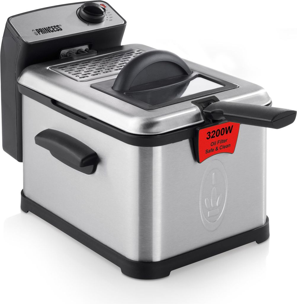 Купить Princess Fritteuse Superior - Eins - Schwarz - Edelstahl - Stand-alone - Edelstahl - Rotation (01.183001.01.050) в магазине wardena.ru