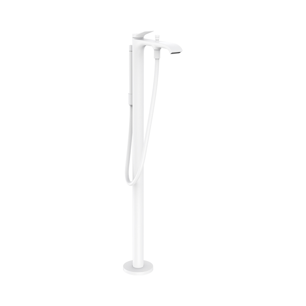 Купить Hansgrohe Vivenis Смеситель для ванны однорычажный напольный черный матовый 75445670 в магазине wardena.ru