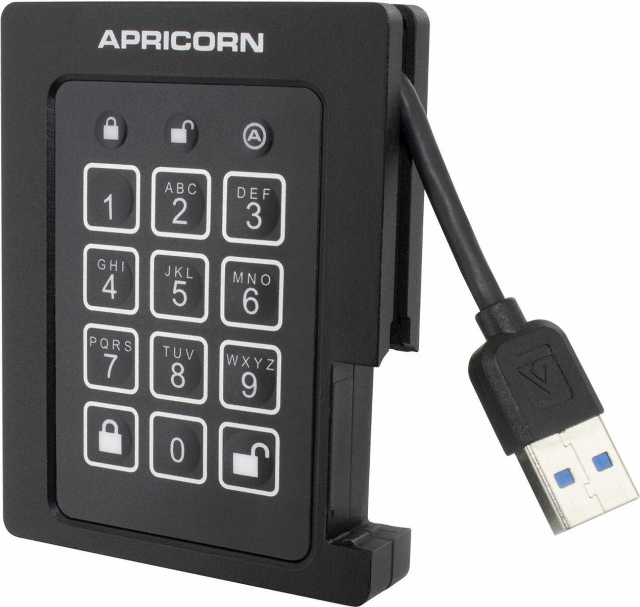Купить Apricorn Aegis Padlock SSD - SSD - verschlüsselt - 4TB - extern (Stationär) - USB 3,2 Gen 1 - Puffer: 8MB - FIPS 140-2 Level 2, 256-bit AES-XTS - TAA-konform (ASSD-3PL256-4TBF) в магазине wardena.ru