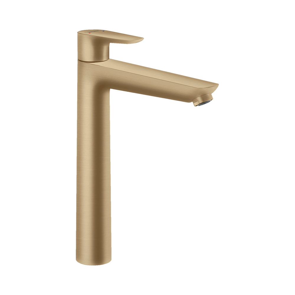 Купить Hansgrohe Talis E Смеситель для раковины 240 однорычажный со сливным гарнитуром хром-черный матовый 71716340 в магазине wardena.ru