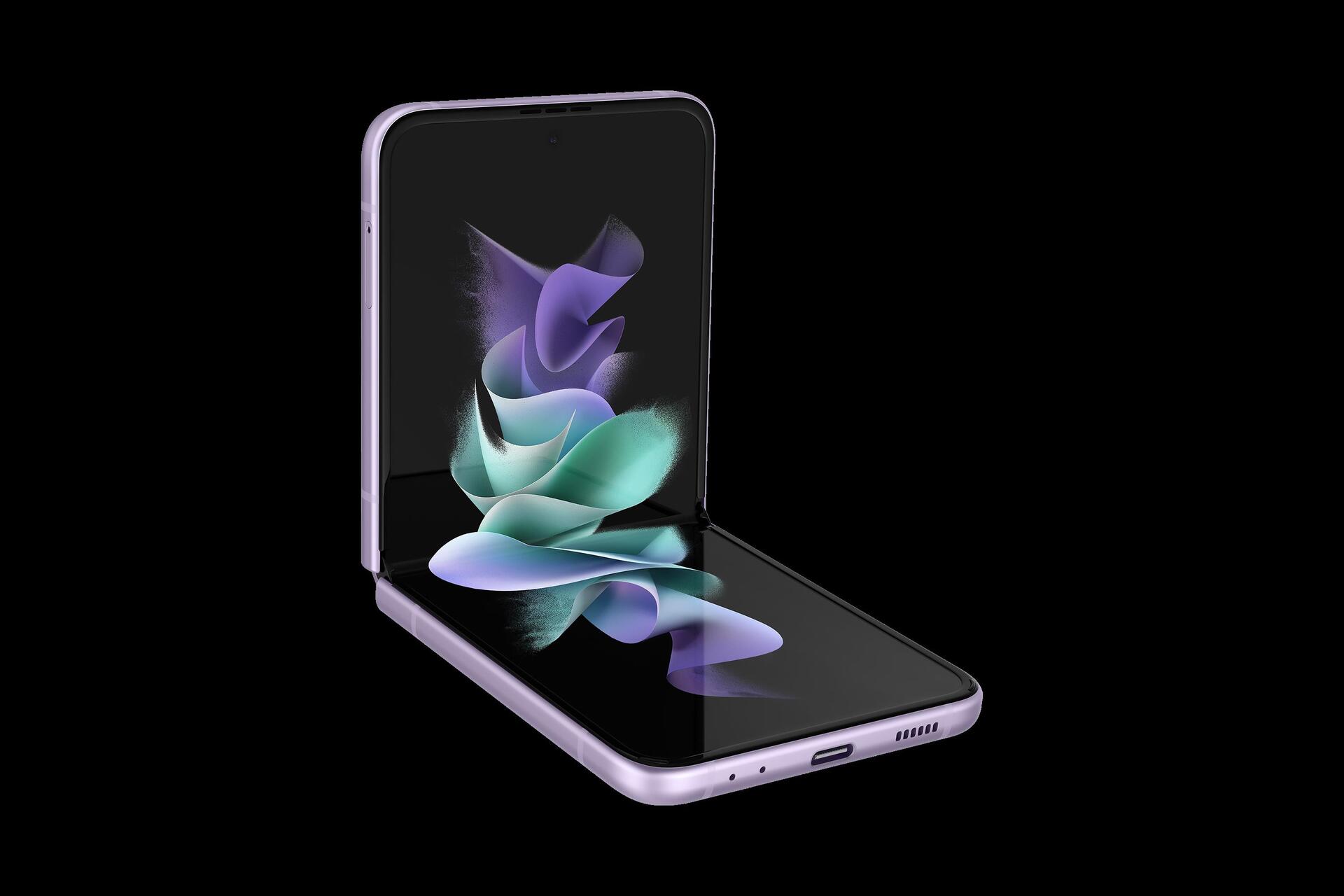 Купить Samsung F711B Galaxy Z Flip3 5G 256 GB (Phantom Lavender) (SM-F711BLVFEUB) в магазине wardena.ru