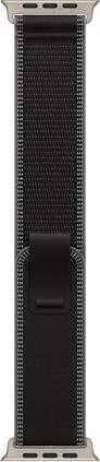 Купить Apple 49mm Black/Charcoal Trail Loop - M/L - Natural Titanium Finish (MFT94ZM/A) в магазине wardena.ru
