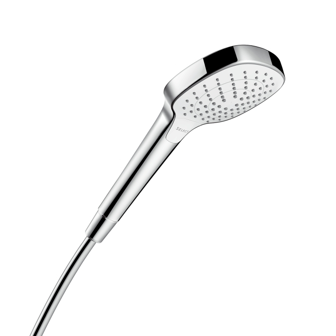 Купить Hansgrohe Croma Select E Vario ручной душ хром-белый матовый 26812400 в магазине wardena.ru